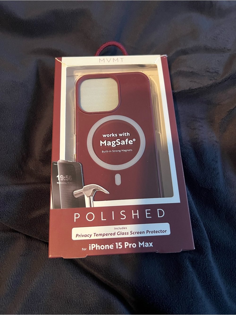 MVMT Polished MagSafe Case for iPhone 15 Pro Max - Burgundy